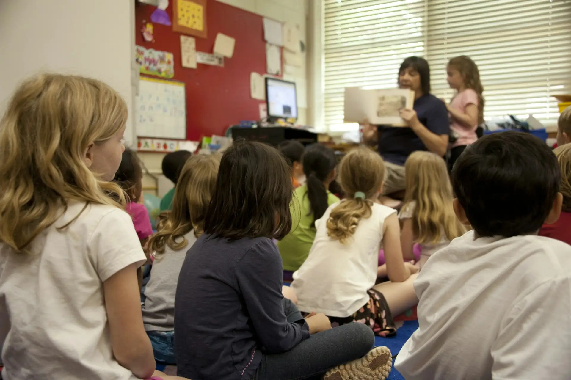 Students at a school event